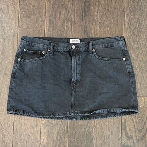 Agolde Charcoal Mini Skirt